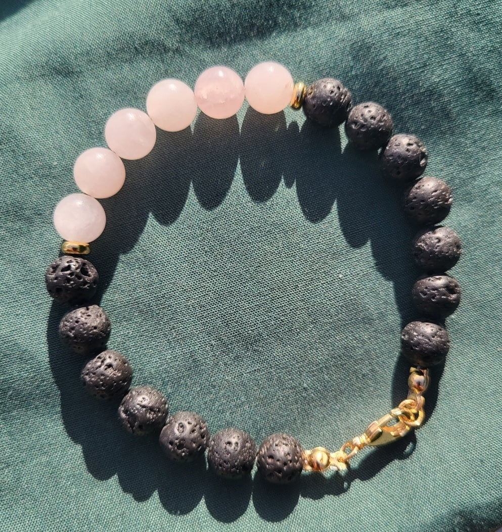 Rose Quartz Crystal Bracelet